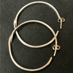 Sterling silver hoop earrings